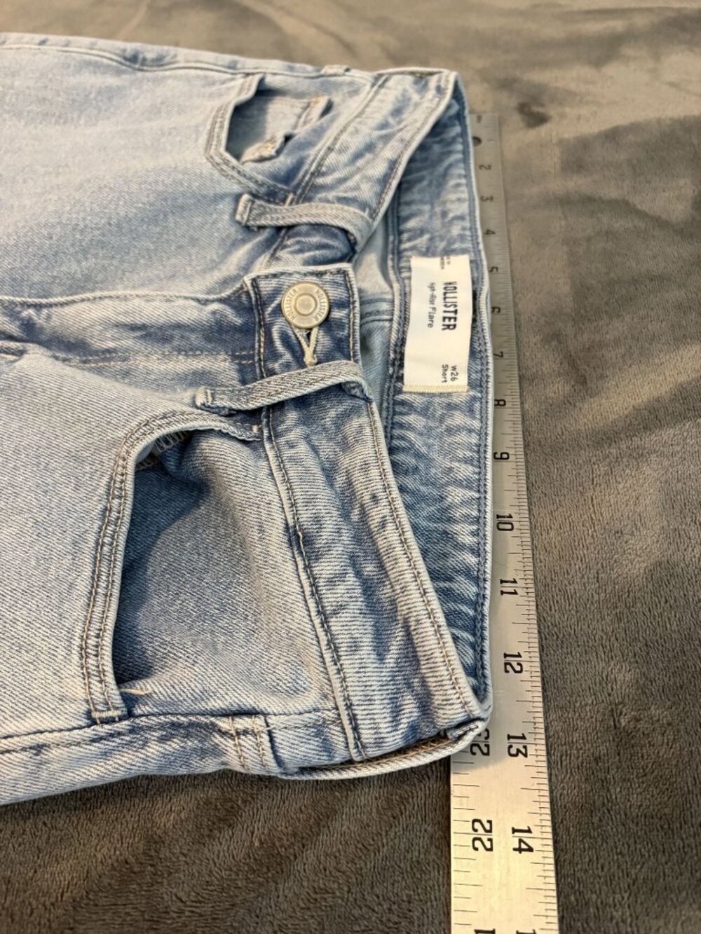 Hollister Pale Blue Flare Jeans - Picture 7 of 9